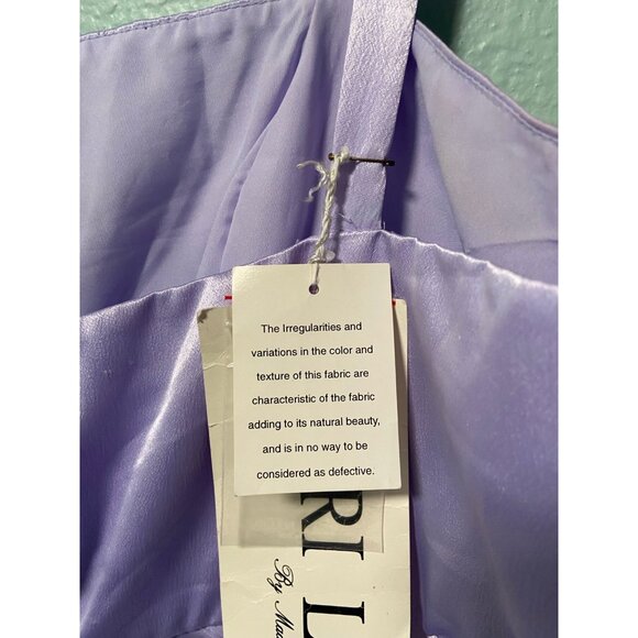 NWT Vintage Mori Lee Women's Plus Size Lavender Purple Bow Dress Size 20 - Picture 9 of 11